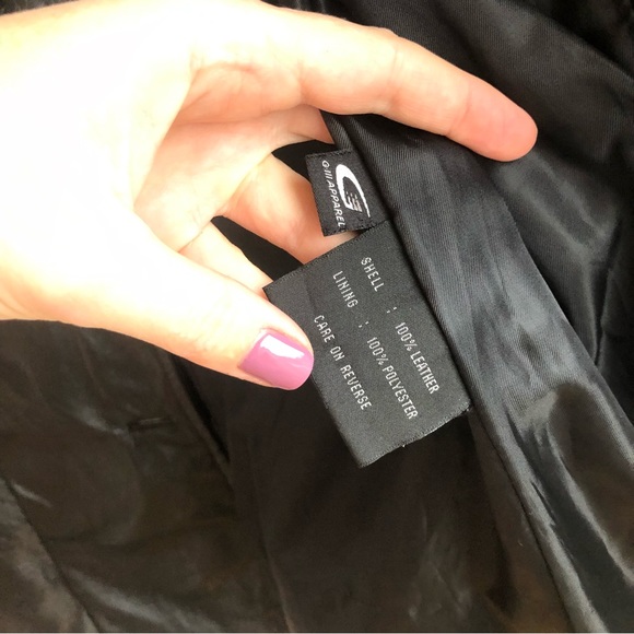 Y2K Vintage Leather blazer Jacket | M - Picture 6 of 13